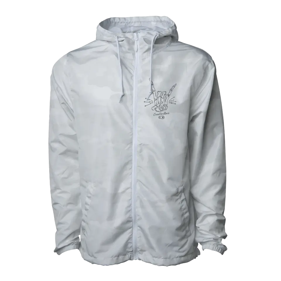 White Camo Windbreaker - Rock N' Roll