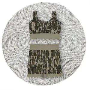 Women Adult Bottomland Camouflage 2pcs Yoga Summer Active Wear Sports Sets