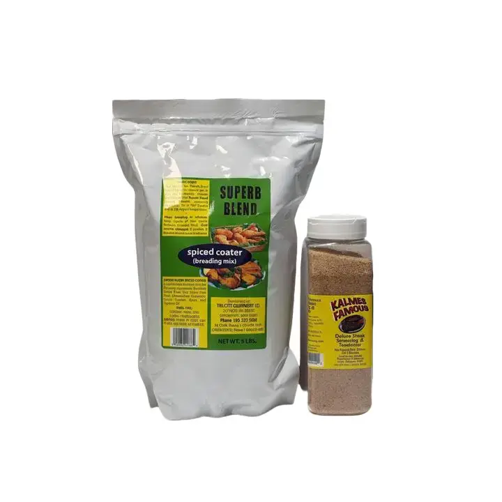 Kalmes Ultimate Flavor & Crunch Bundle – 32oz Seasoning & 5 lb Breading Mix