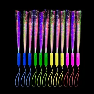 LED Flash Fiber Rod White Light Color Concert Party Glow Fluorescent Colorful Handle Random