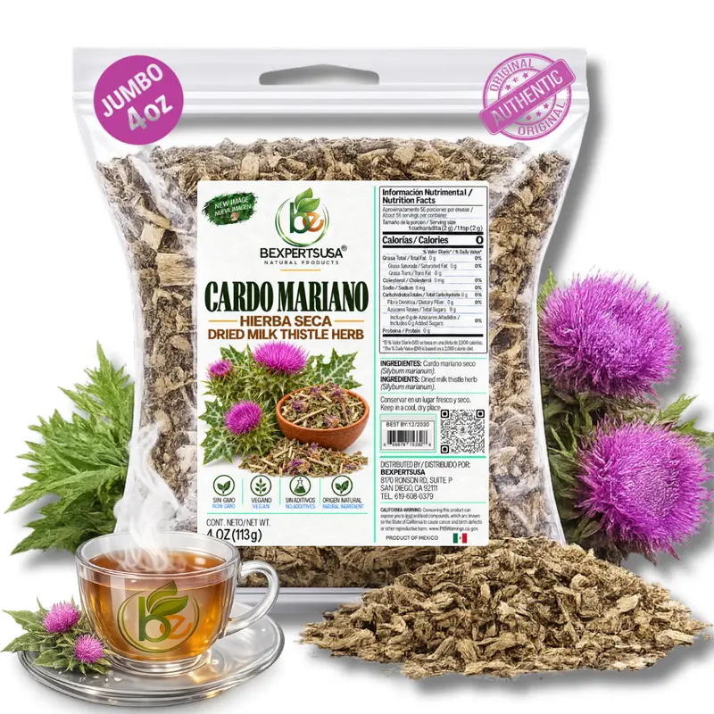 VIRAL Cardo Mariano Herb Tea | Vegan | 100% Pure & Natural Cardo Mariano - Milk Thistle Loose Tea 4oz (113g)