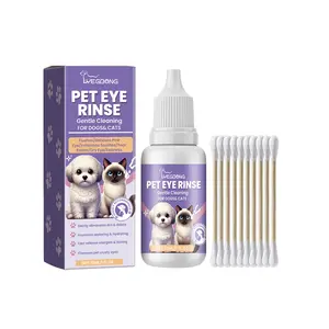 Yegbong Pet Eye Rinse pet eye wash gentle eye wash for pets gently cleans eyes of pet cats and dogs moisturizes and protects eyes