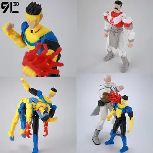 9L3D Printed Indomitable Hero Tech Jacker Lucky13 Action Figure Dummy13 Multi-Jointed Collectible Model Toy T13 Birthday Present