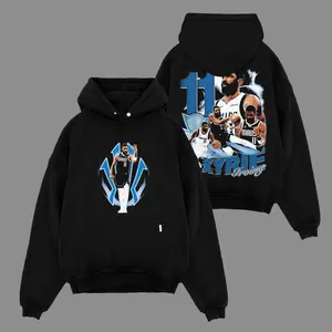 Vintage Kyrie Irving #11 Basketball Graphic Hoodie, Retro Uncle Drew Elite Handles Court Star Pullover Sweatshirt, Oversized Heavyweight Streetwear Hoodie, Unisex Hoops Fan Gift for Men Women and Basketball Collectors