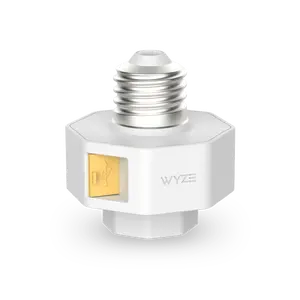 Wyze Lamp Socket v2 — Makes Light Sockets Smart + Powers Wyze Cam Pan v4/v3/Duo Cam Pan, Cam v3/v3 Pro/v4, Cam OG, & More - Wireless Home Security Solution, Adds Usb Plug In