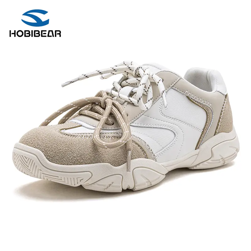 HOBIBEAR Women's Sneakers - Barefoot Walking Shoes, Trendy Zero-Drop Non-Slip Color-Blocked Ultra-Lightweight Lace-Up Simple Fit All-Season Casual Sneakers, Pink-Purple Gradient Colors