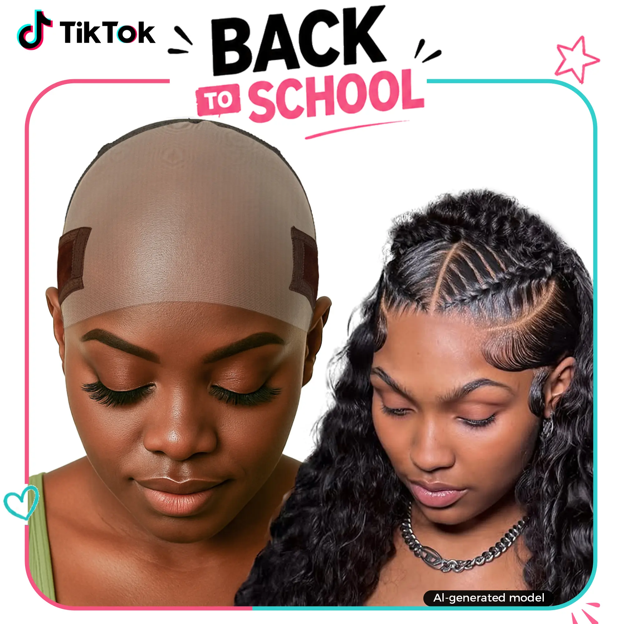Labhairs Lace-MAX Wig Grip Cap – No-Slip Comfort for Glueless Wigs | Adjustable Headband Stays | Ultra-Thin HD Lace for Undetectable Wear | Perfect for Lace Front & Full Lace Wigs | Adjustable Grip Band Wig Cap|  Reusable & Breathable Design sohochic