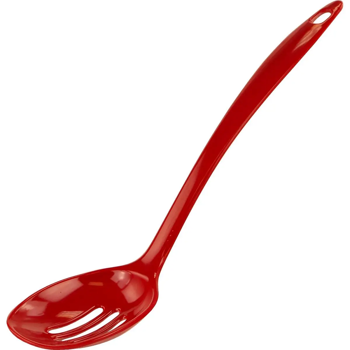 212 MAIN 11 in Long Melamine Slotted Spoon - Red, Kitchen Utensils, Kitchenware