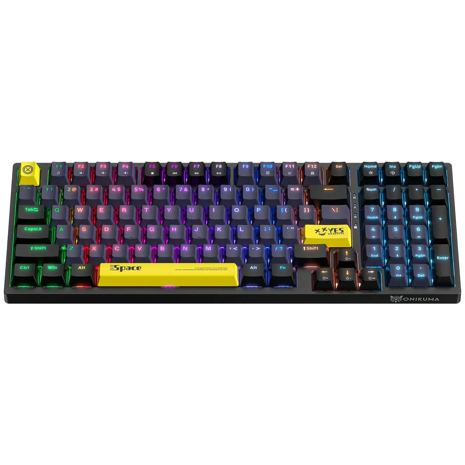 ONIKUMA G38 Theme Mechanical Keyboard, Wired Gaming Keyboard, Laptop Desktop PC Keyboard, Gaming Keyboard for Home Office
