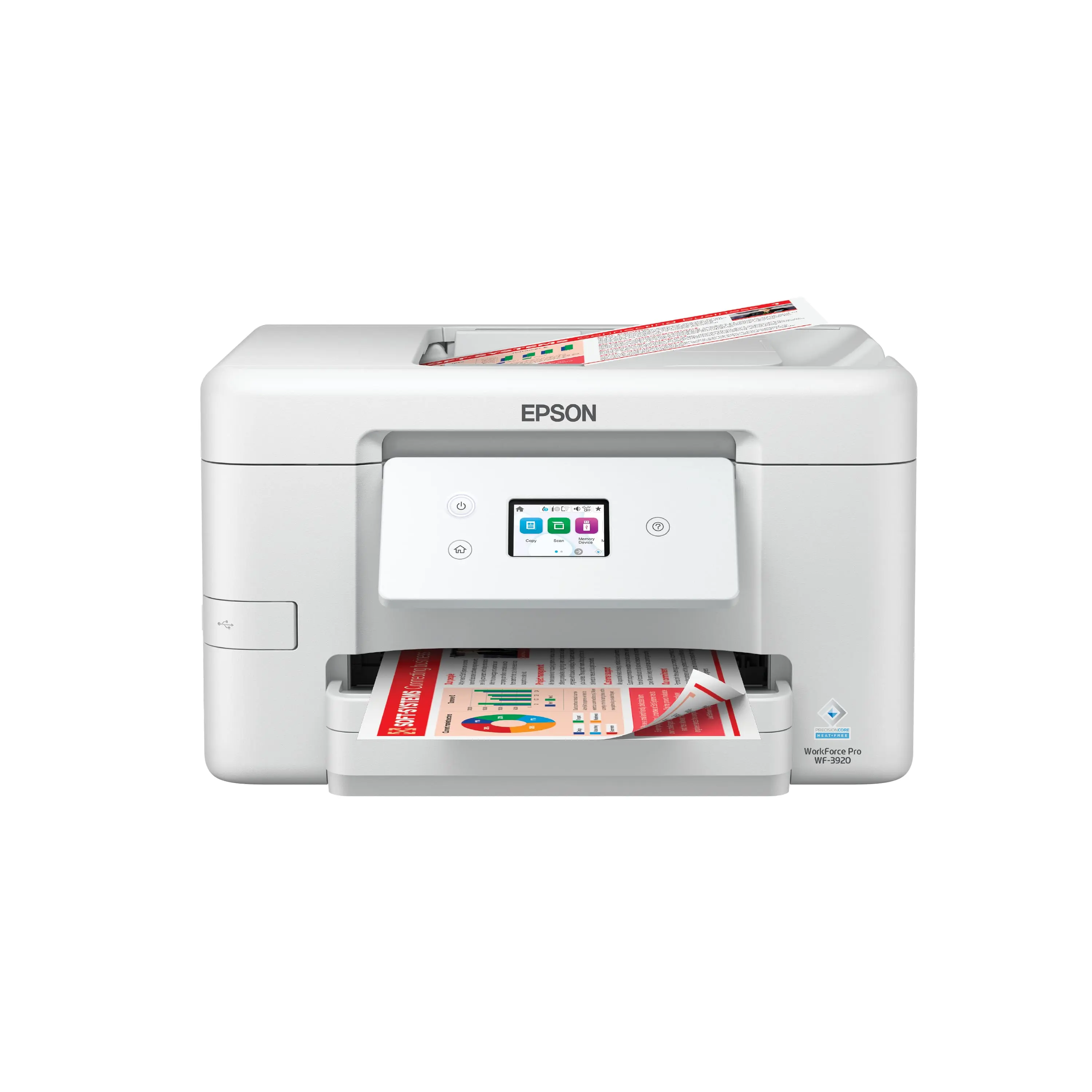 WorkForce Pro WF-3920 Wireless Color All-in-One Inkjet Printer (C11CM01201)