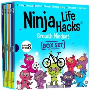 Ninja Life Hacks Growth Mindset 8 Book Box Set (Books 9-16)