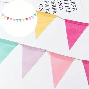 Rainbow Triangle Flag Ribbon Decorations, Multicolor Party Supplies, Carnival Birthday Festival Decoration, Wholesale Rainbow Flags, Outdoor Banners