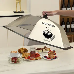 Mesh Food Cover, 1 Count Household Foldable Food Umbrella Cover, Anti-fly Food Cover for Kitchen, Kitchen Cooking Accessories