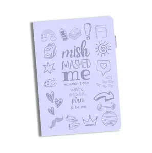 Mish-Mashed Me Planner - Weekly Planning, Bullet Lists, Journaling, Coloring - Leather-like with Elastic Closure, Pen Loop, Pockets for Organization