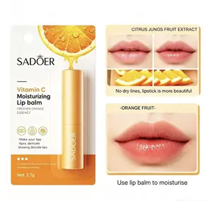 Vitamin C Moisturizing Lip Balm, Deep Hydrating & Repair Dry Cracked Lips, Glossy Juicy Plumping Lip Gloss for All-Day Moisture