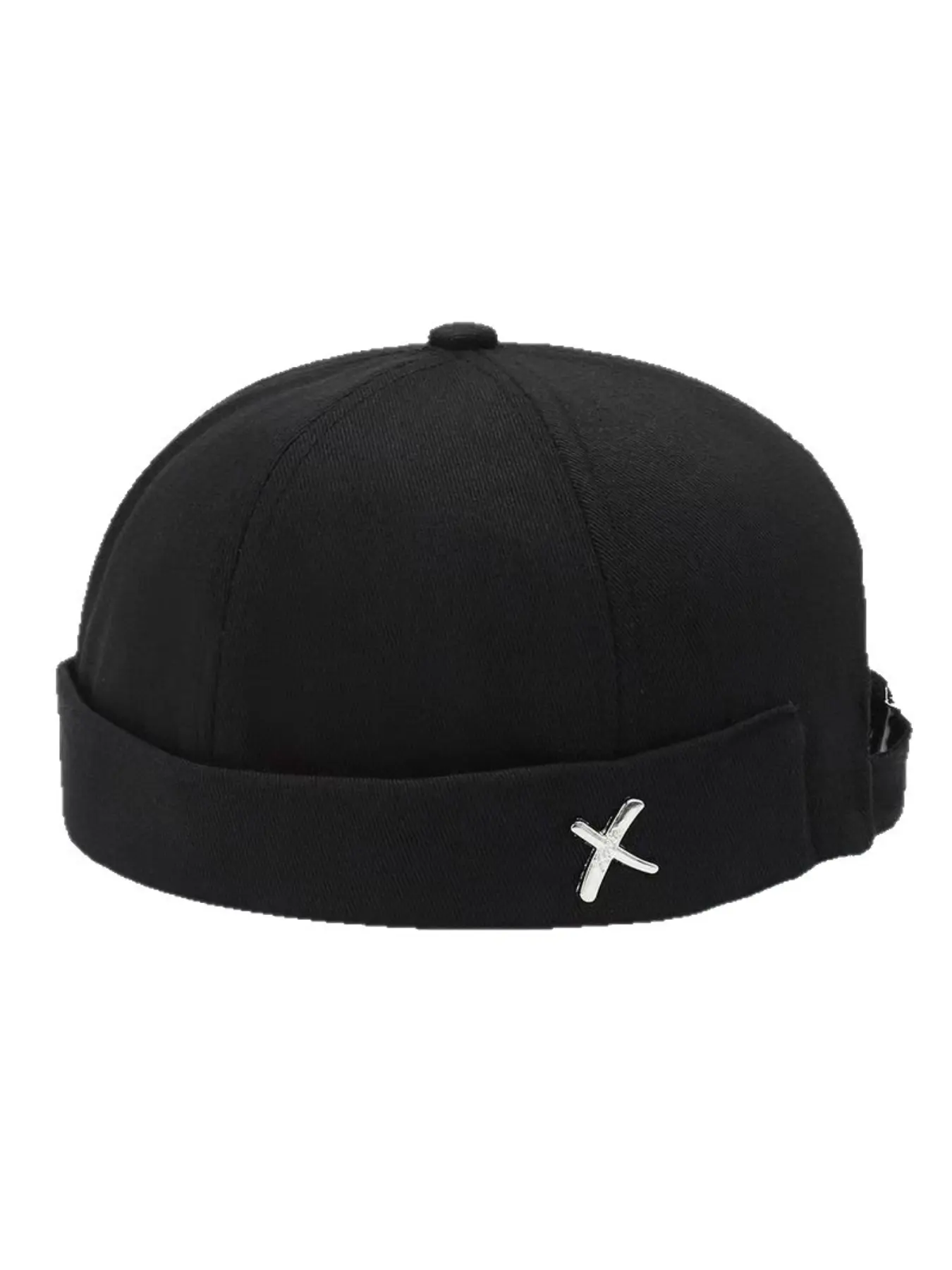 Spring new fashion melon hat, Korean street style, personality brimless round hat, sailor landlord hat for men and women, Fitted Hat, small niche on Instagram.