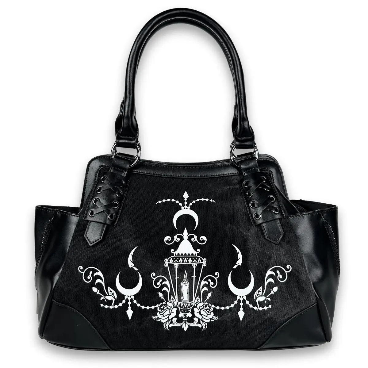 Midnight Chandelier Washed Canvas Shoulder Bag