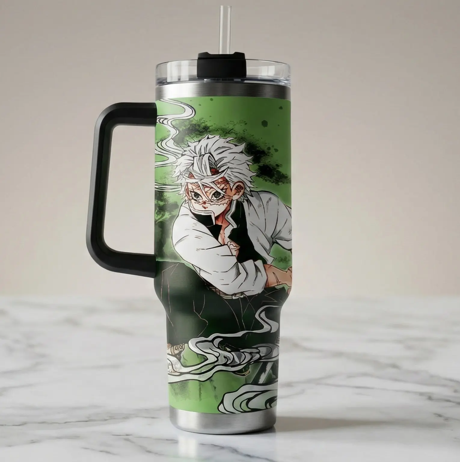 Demon Slayer Sanemi Shinazugawa 40oz Stainless Steel Tumbler