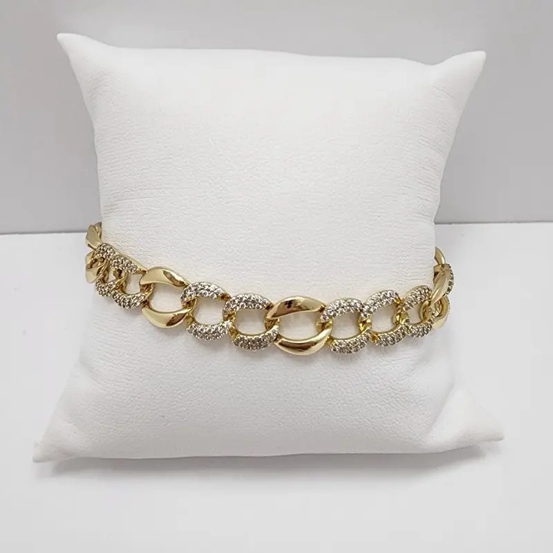 14K Gold Laminated Bracelet 8” inch length