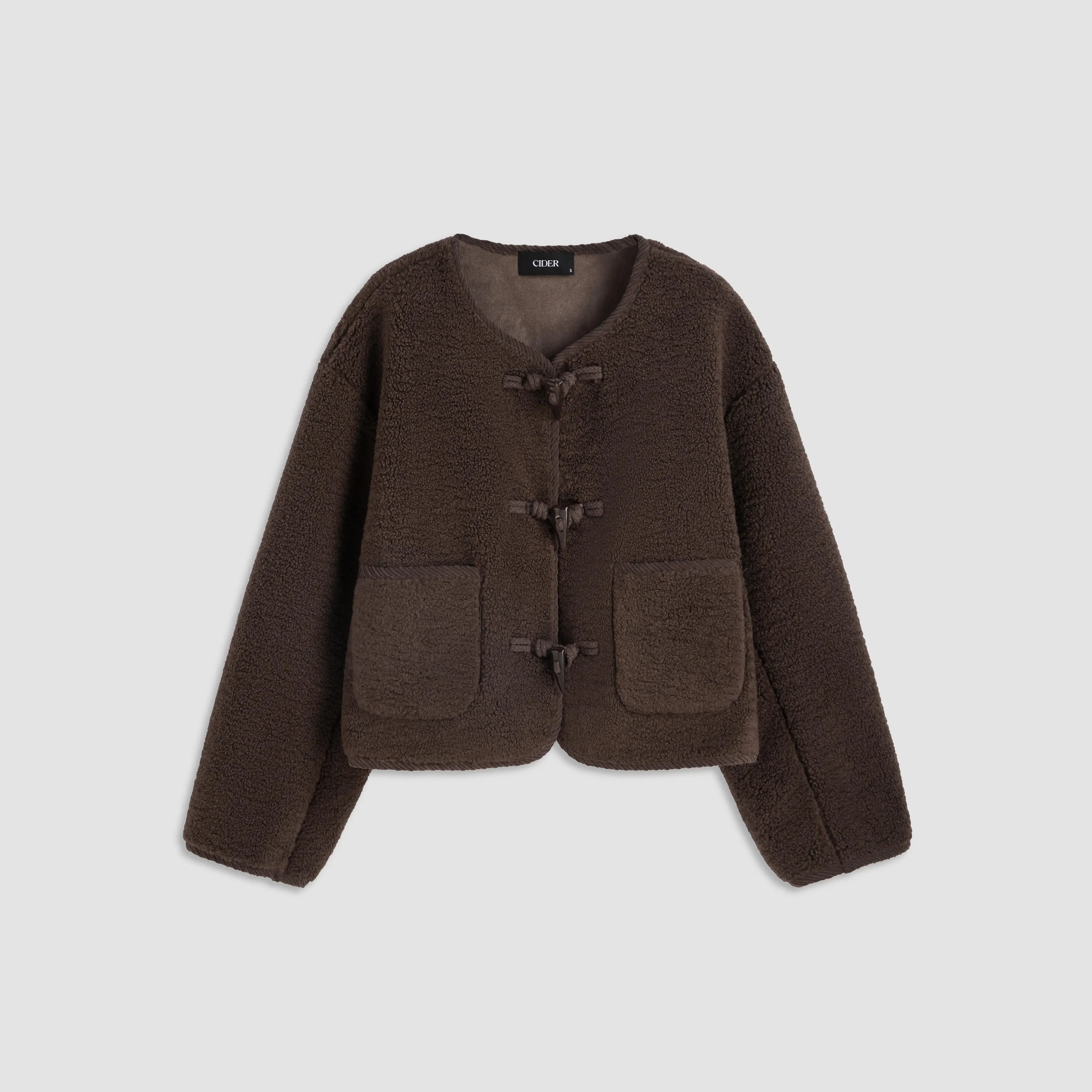 Cider [size 2-10] Fleece Solid Pocket Duffle Jacket SummerFinds