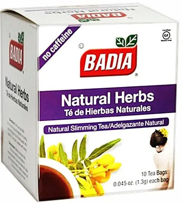 Badia Natural Blend Herbal Tea Bags - 10-Count Herbal Beverage for US Tea Lovers, Herbal Teas, Natural Blend Tea
