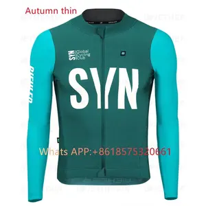 Spring Autumn men Long Sleeve Cycling Jersey cycle SYN Team Race Shirts Polyester Bicycle Clothing Ropa Ciclismo Team Race