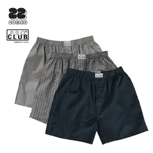 2 Pcs PROCLUB Men's Underwear Boxer Trunks PRO CLUB Classic Woven Boxers Trunk Mixed Colors Casual Hip Hop Cotton Tee Gym Workout Indoor Outdoor Big (S to 5XL)