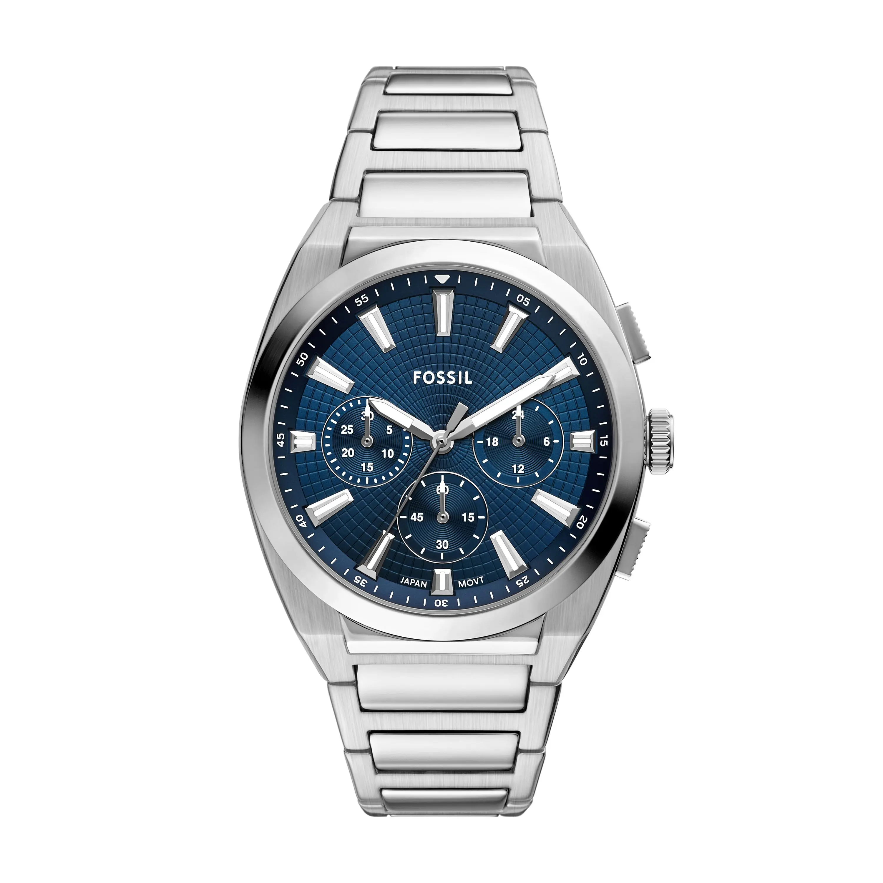 Fossil Men's Everett 44mm Chronograph, Stainless Steel Watch