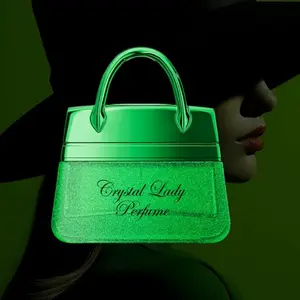 50ML Crystal Miss Perfume, Elegant Floral Fragrance, Floral Scented Women's Fragrance, Ideal for Daily Wear and Travel, Perfect Christmas Gift for Her