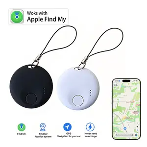Smart Item Tracker Compatible with Apple Find My – Waterproof Bluetooth Key Finder, Luggage & Pet Tag for iPhone/iPad (No App Needed)