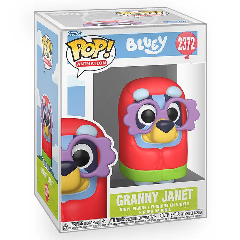 Funko POP Animation: Bluey - Granny Janet Vinyl Figure with Epic Collectibles Premium Box Protector Included