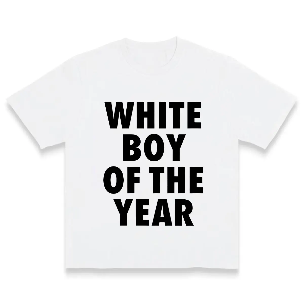 White Boy of the Year Dope Viral Graphic Tees - Funny Humorous Designs Cool Urban Streetwear Everyday Must-Have Fashion Gifts For Women For Men [180G/230G 100% cotton short-sleeve/hoodie, soft and comfortable]