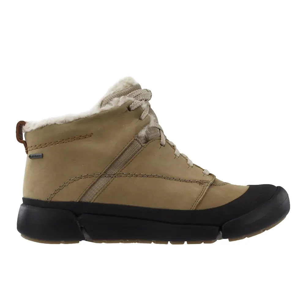 Clarks Womens Tri Arc Gtx Snow Casual Boots Ankle Low Heel 1-2" - Beige