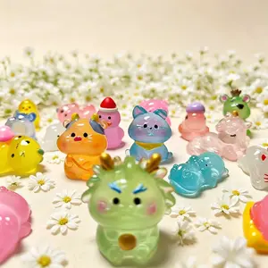 50/100PC Mysterious Resin Animals, Mini Cartoons, Small Cute Animal Models,DIY Crafts Suitable For Dollhouse Decoration, Miniature Gardens And Birthday Party Gift