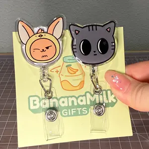 Bias Resin Retractable Acrylic Badge Reels