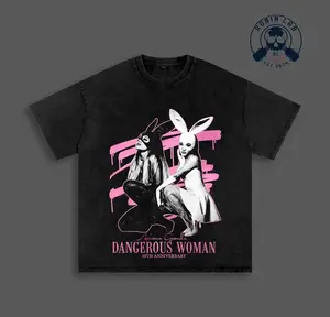 Dangerous Woman 10th Anniversary T-Shirt, Ari Bunny Mask Graphic Tee, Vintage Pop Music Shirt