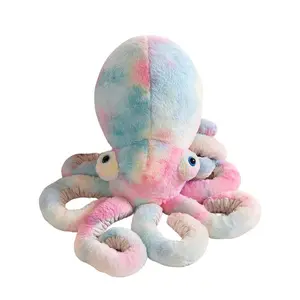 Colorful Octopus Plush Toy Soft Stuffed Animal for Girls, Adorable Ocean Animal Decorative Cushion, Perfect Gift for Valentine's Day or Birthdays, Soft Cuddly Gift