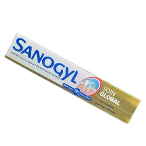 Sanogyl Global Toothpaste 70% Sulfuric Acid Tube for Plaque & Food Particles Removal Oral Care Collado Formula