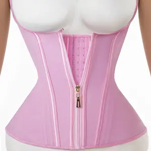 Women Waist Vest Shaperwear For Women Tummy Control with Adjustable Straps And Hook Shapewear Womenswear Top Colombian Compression Comfort Sexy Basic Black Minimalist Zipper Trainer faja Corset