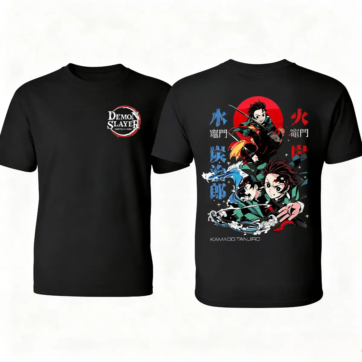 This Demon Slayer anime-themed short-sleeved T-shirt is unisex, weighing 200 grams and made of 100% pure cotton. Suitable for all seasons, it can be worn casually, during exercise, at parties, and in public, making it a great gift for anime fans.