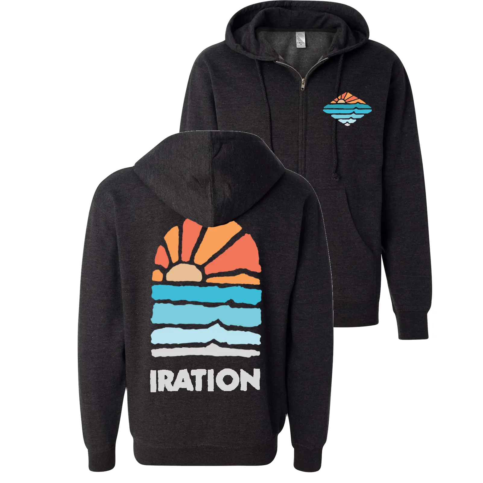 Missionary Zip Hoodie (Heather Charcoal)