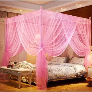 Princess Canopy Bed Curtains Mosquito Netting Canopies (Twin, Pink)