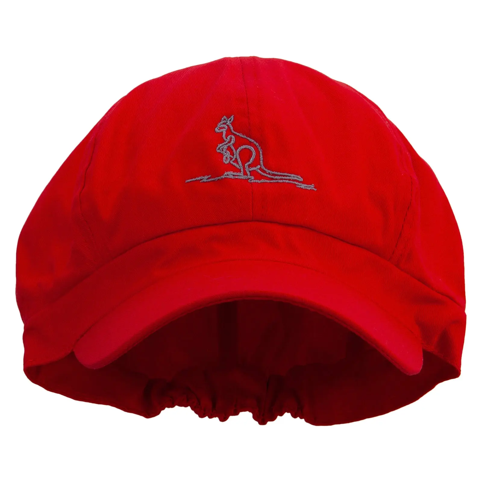 Kangaroo Embrodiered Cotton Elastic Newsboy Cap