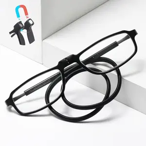 Presbyopia Reading Glasses for Men & Women, Neck-Hanging Magnetic Design, Blue Light Blocking, Portable & Lightweight Eyewear, Reading Eyeglasses