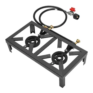 High-Power 2 Burner Outdoor Propane Stove for Camping & BBQ | Daniel’s Outdoor Company