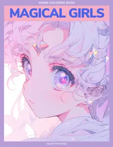 Color the Magic: Anime/Manga Magical Girls: A coloring book for young adults (Anime Coloring Books)