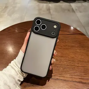 【Precision Camera Armor】Luxury Ultra Thin Shockproof Hard PC Frosted Clear phone Cover with Lens Film Protection for iPhone 17 Air 16 15 14 13 12 11 Pro Max Xs Max Lens Protector Back Case ,  Shockproof Case, Hard Pc Cover, Lens Protector Case