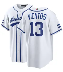 2026 Nicaragua Baseball Jersey White Hot , Custom Classic US Baseball Jersey, Perfect for Game Day & Street Style, Men’s Women’s Sports Jersey