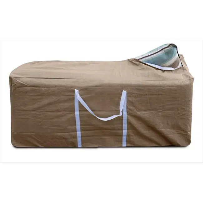 212 MAIN KoverRoos Cloth Cushion Storage Pouch, Taupe, 49L x 19W x 23H in, Lightweight, Breathable, Drawstring-Closure Home Organizer Storage Holder