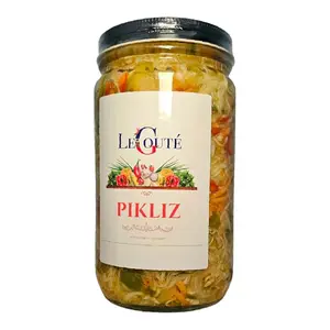 Le GOUTÉ Haitian Pikliz 32 Oz XL Food with Organic Cabbages Lemon Juice Spicy Delight for Fried Plantains Pork Beef Natural No Preservatives